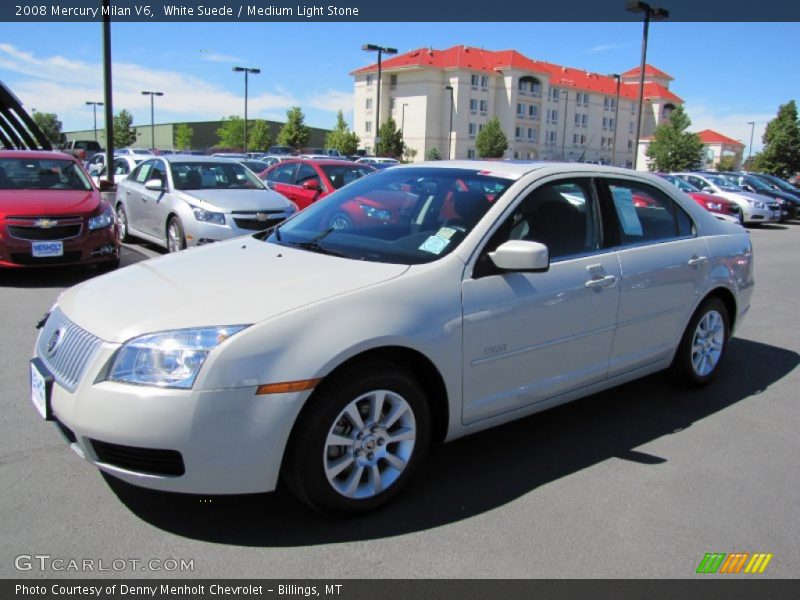 White Suede / Medium Light Stone 2008 Mercury Milan V6