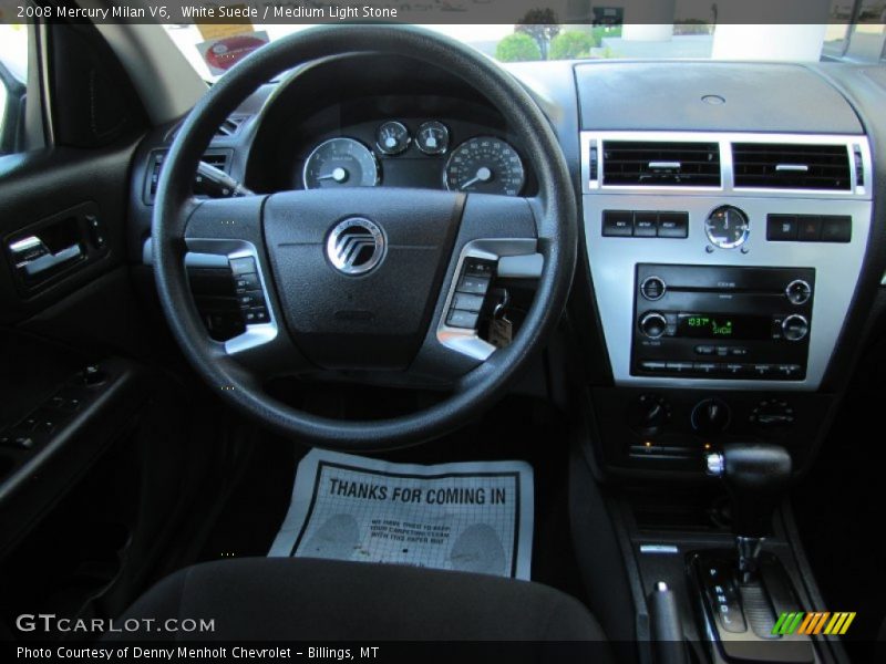 White Suede / Medium Light Stone 2008 Mercury Milan V6