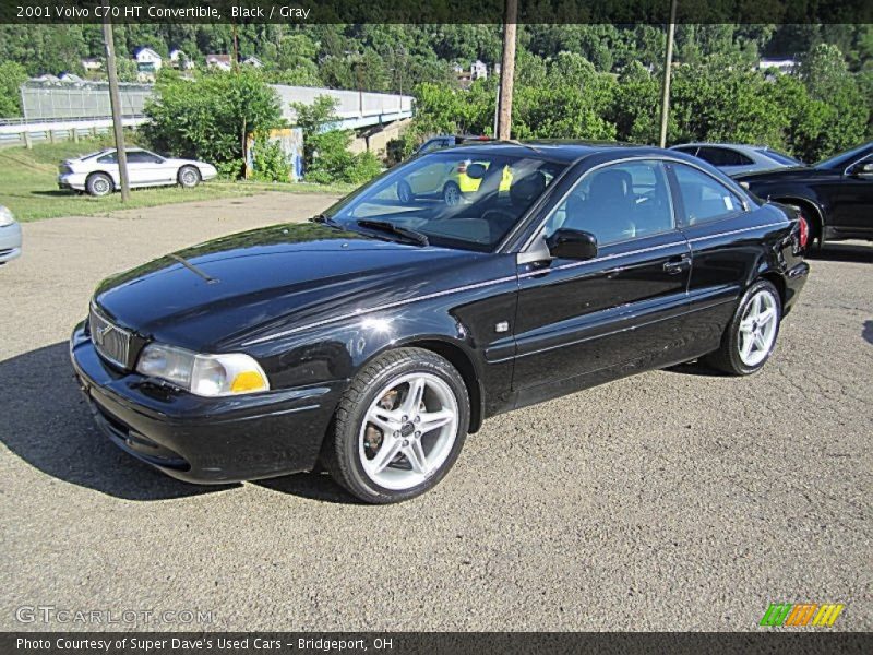 Black / Gray 2001 Volvo C70 HT Convertible