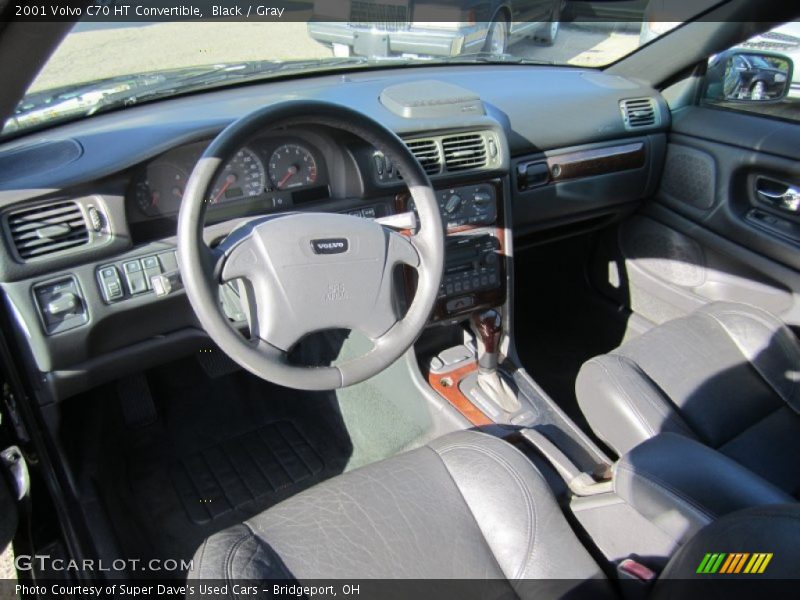 Black / Gray 2001 Volvo C70 HT Convertible