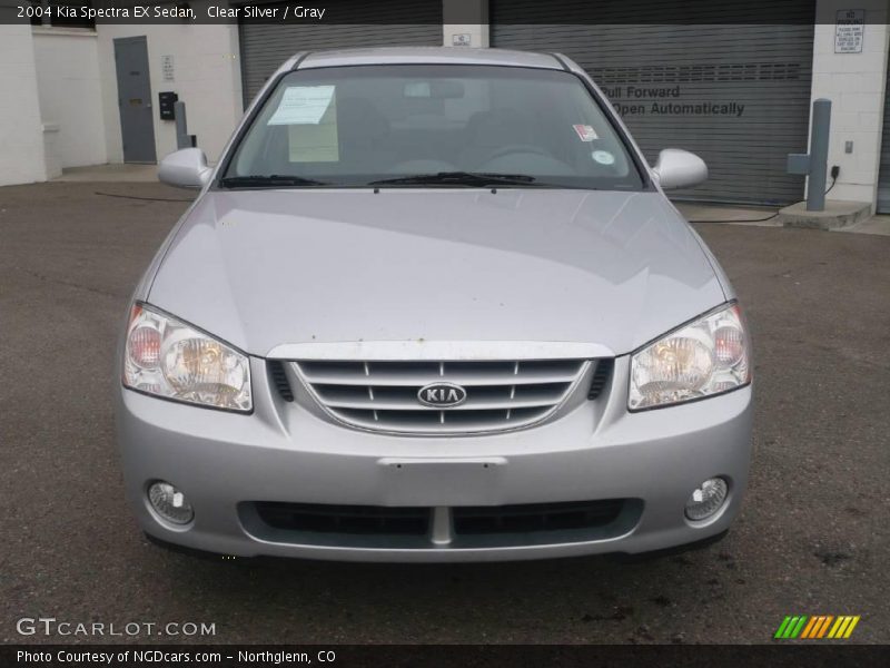 Clear Silver / Gray 2004 Kia Spectra EX Sedan