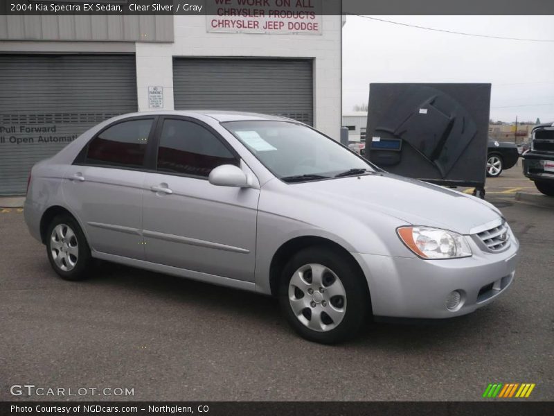 Clear Silver / Gray 2004 Kia Spectra EX Sedan