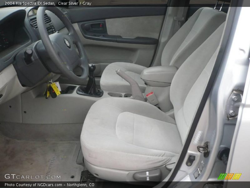 Clear Silver / Gray 2004 Kia Spectra EX Sedan