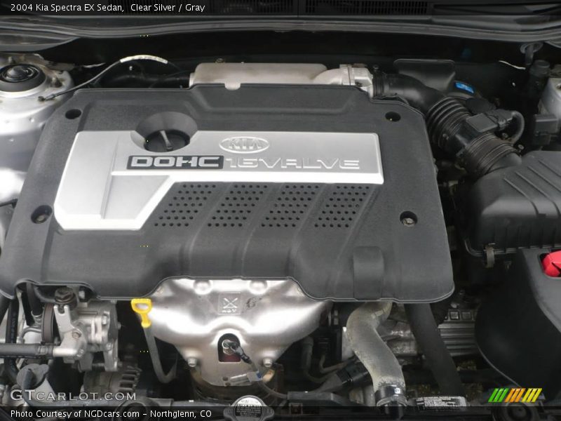 Clear Silver / Gray 2004 Kia Spectra EX Sedan