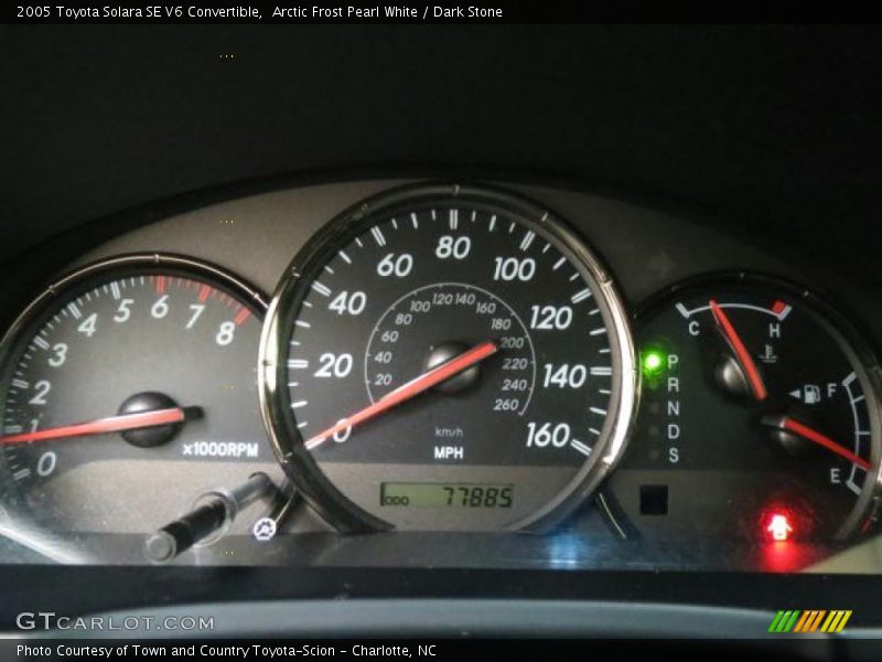Arctic Frost Pearl White / Dark Stone 2005 Toyota Solara SE V6 Convertible