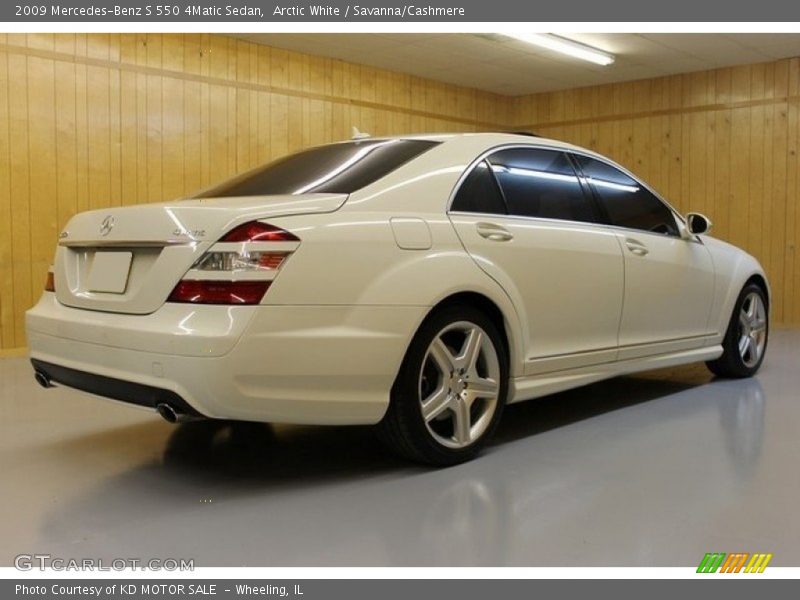 Arctic White / Savanna/Cashmere 2009 Mercedes-Benz S 550 4Matic Sedan
