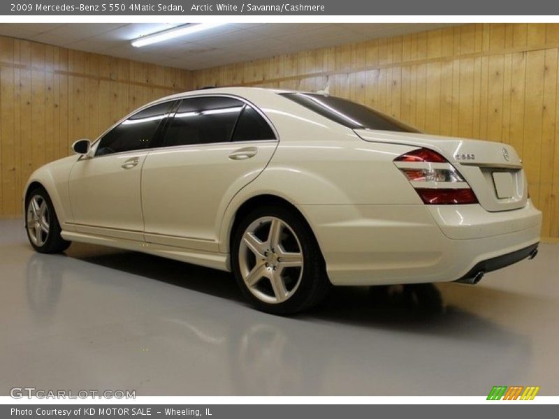 Arctic White / Savanna/Cashmere 2009 Mercedes-Benz S 550 4Matic Sedan