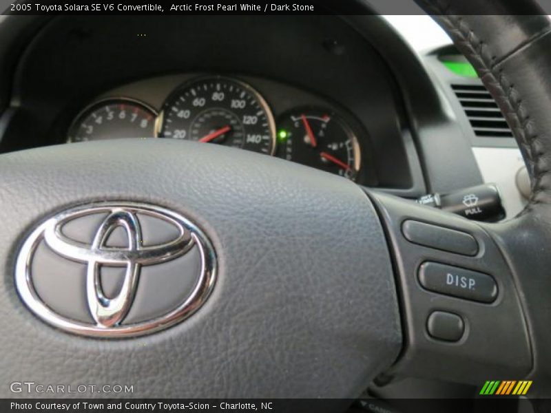 Arctic Frost Pearl White / Dark Stone 2005 Toyota Solara SE V6 Convertible