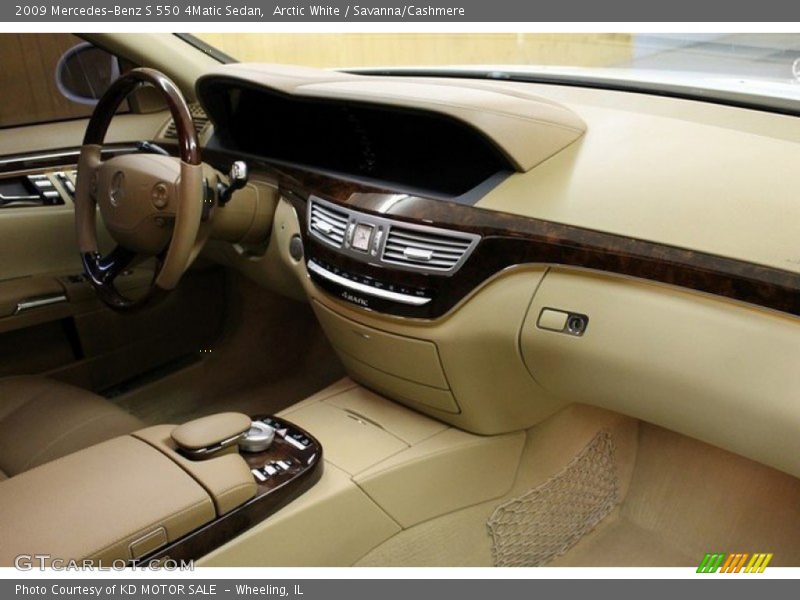 Arctic White / Savanna/Cashmere 2009 Mercedes-Benz S 550 4Matic Sedan