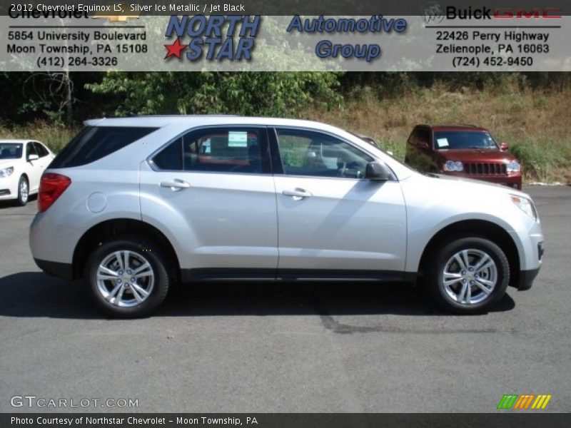 Silver Ice Metallic / Jet Black 2012 Chevrolet Equinox LS