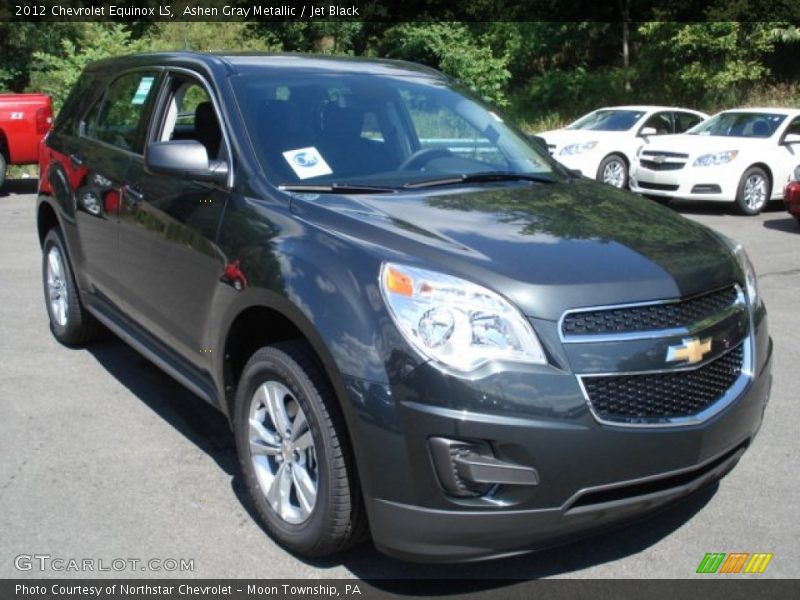 Ashen Gray Metallic / Jet Black 2012 Chevrolet Equinox LS