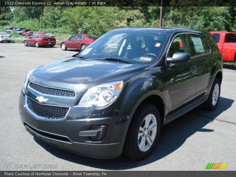 Ashen Gray Metallic / Jet Black 2012 Chevrolet Equinox LS