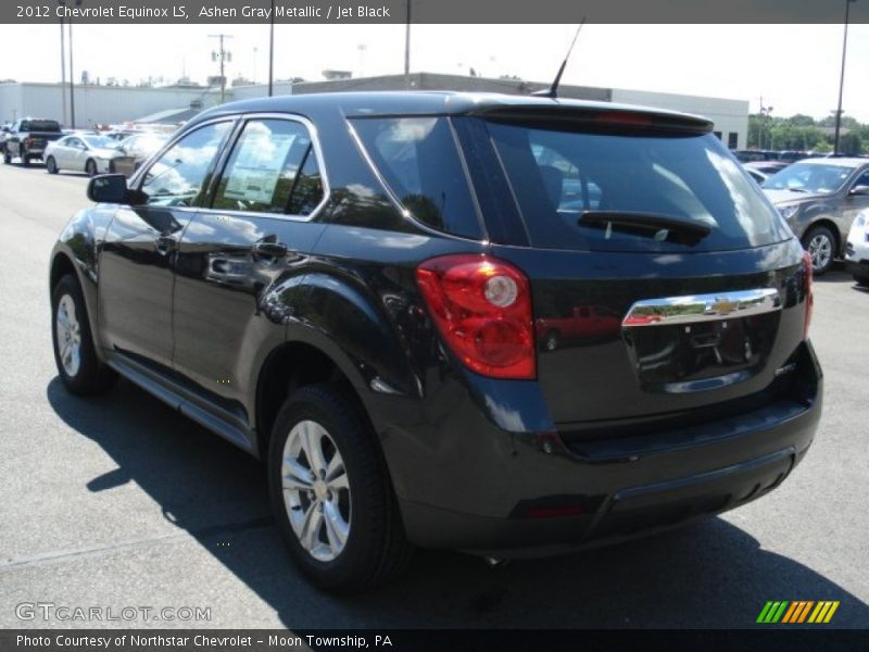 Ashen Gray Metallic / Jet Black 2012 Chevrolet Equinox LS