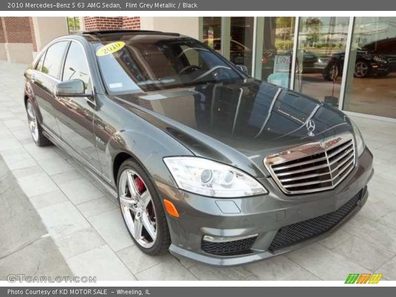 Flint Grey Metallic / Black 2010 Mercedes-Benz S 63 AMG Sedan