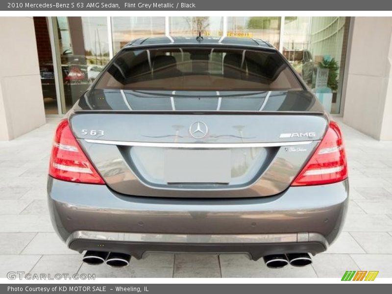 Flint Grey Metallic / Black 2010 Mercedes-Benz S 63 AMG Sedan