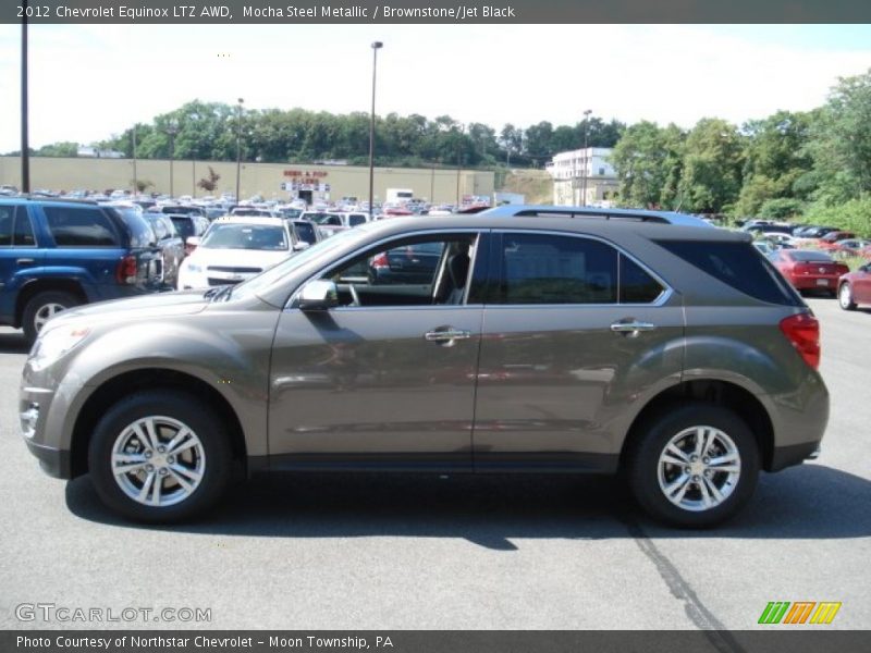 Mocha Steel Metallic / Brownstone/Jet Black 2012 Chevrolet Equinox LTZ AWD