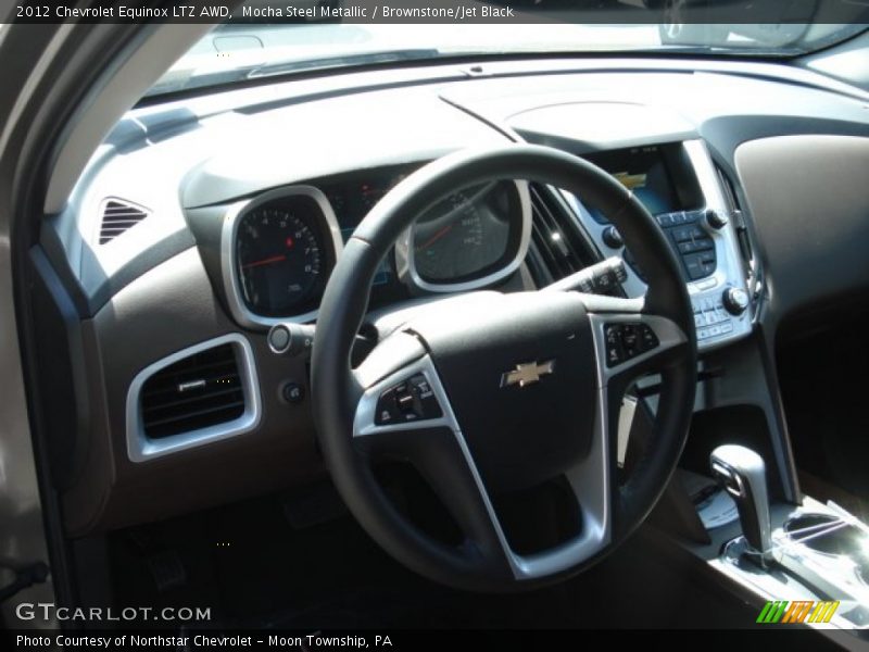 Mocha Steel Metallic / Brownstone/Jet Black 2012 Chevrolet Equinox LTZ AWD