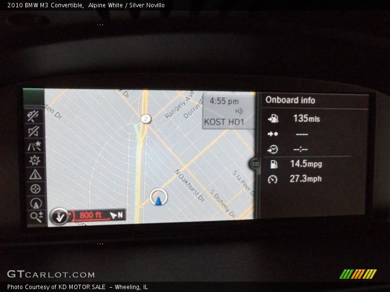 Navigation of 2010 M3 Convertible