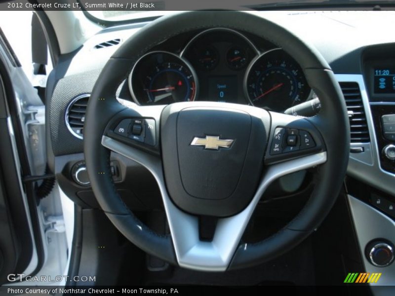 Summit White / Jet Black 2012 Chevrolet Cruze LT