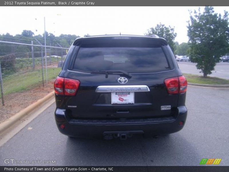 Black / Graphite Gray 2012 Toyota Sequoia Platinum