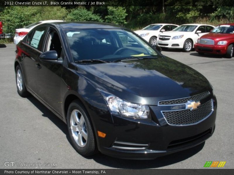 Black Granite Metallic / Jet Black 2012 Chevrolet Cruze LT