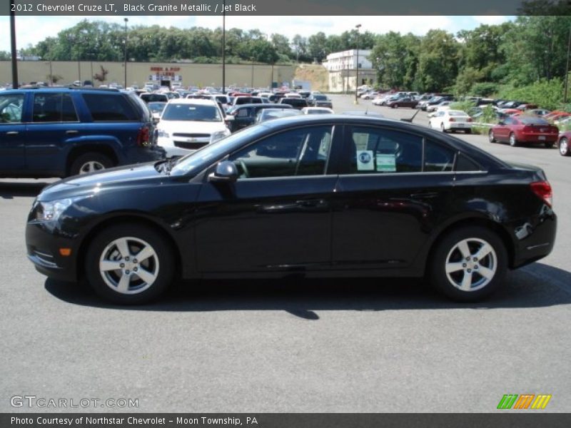 Black Granite Metallic / Jet Black 2012 Chevrolet Cruze LT