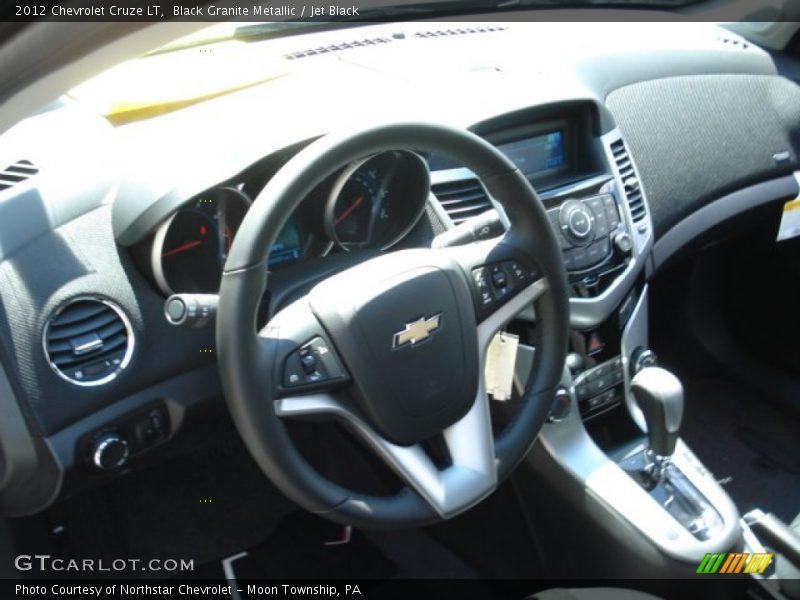 Black Granite Metallic / Jet Black 2012 Chevrolet Cruze LT