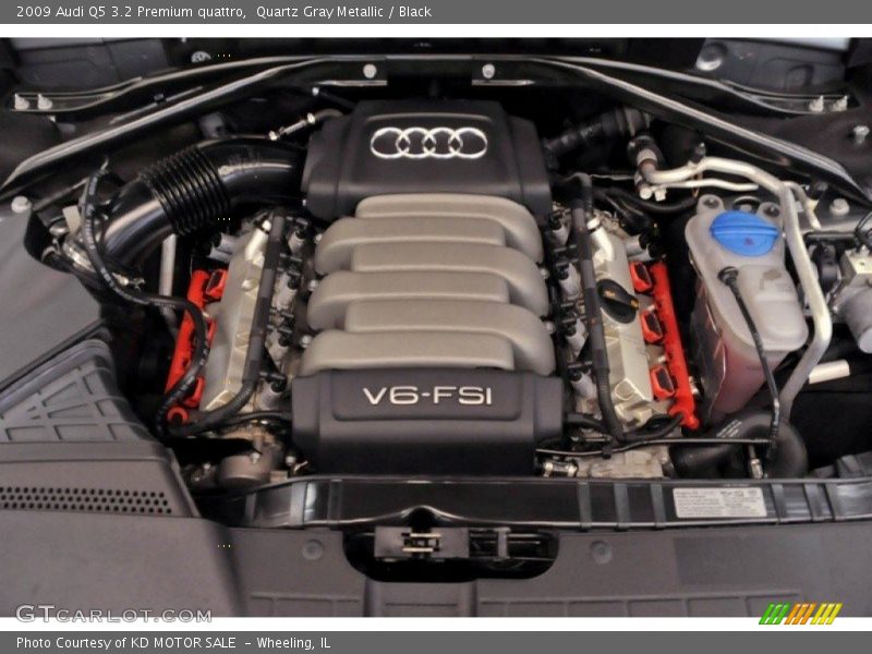 Quartz Gray Metallic / Black 2009 Audi Q5 3.2 Premium quattro