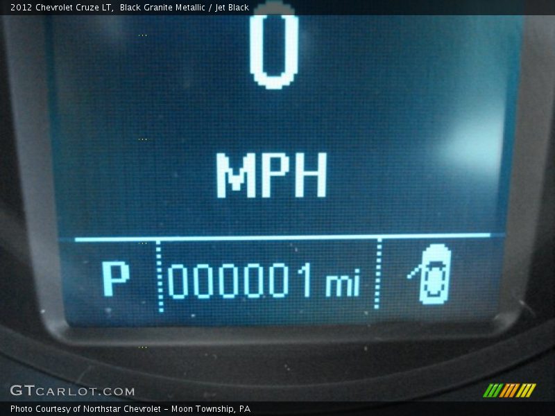 Black Granite Metallic / Jet Black 2012 Chevrolet Cruze LT