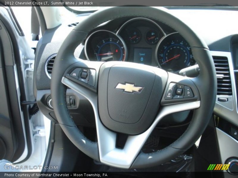 Summit White / Jet Black 2012 Chevrolet Cruze LT