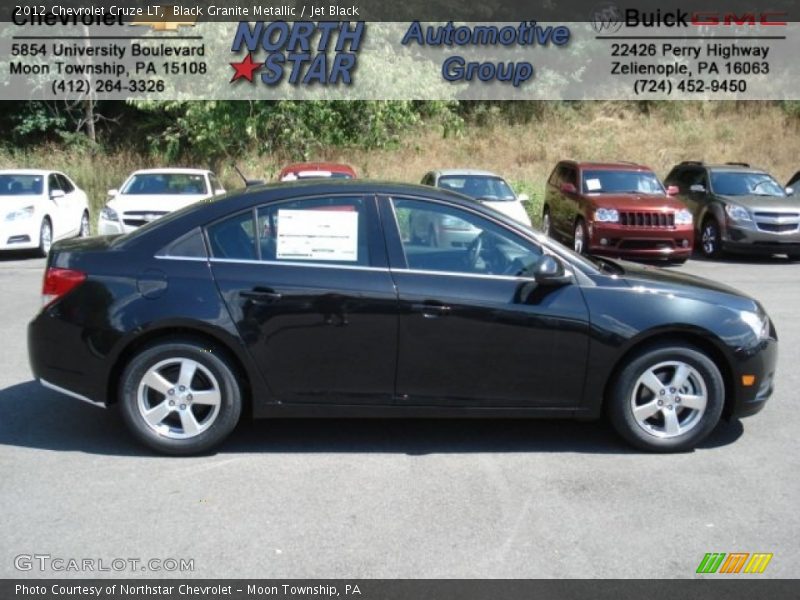 Black Granite Metallic / Jet Black 2012 Chevrolet Cruze LT