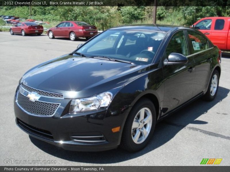 Black Granite Metallic / Jet Black 2012 Chevrolet Cruze LT