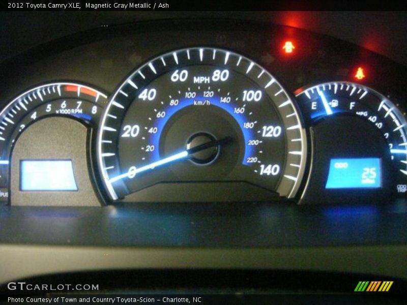 Magnetic Gray Metallic / Ash 2012 Toyota Camry XLE