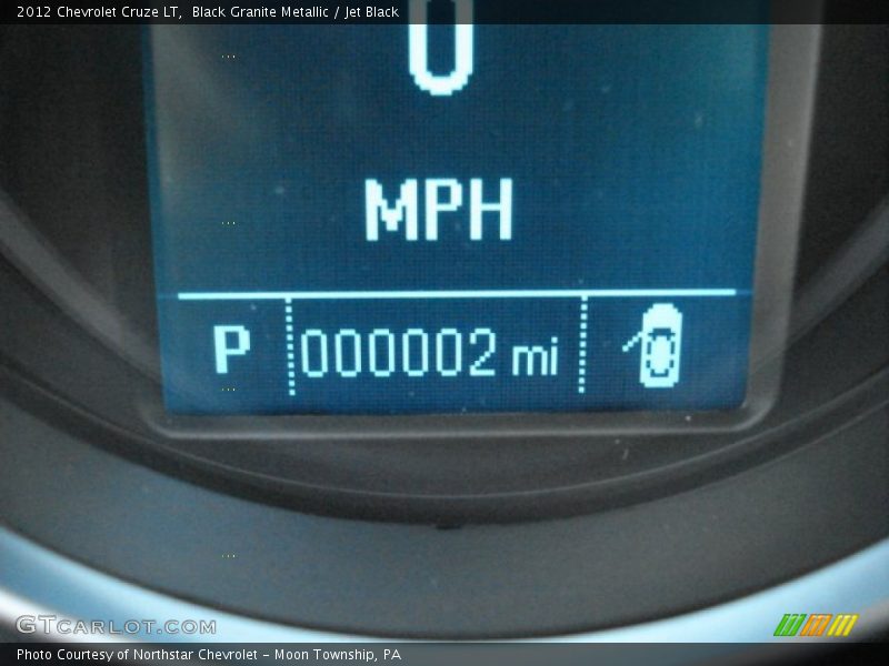 Black Granite Metallic / Jet Black 2012 Chevrolet Cruze LT