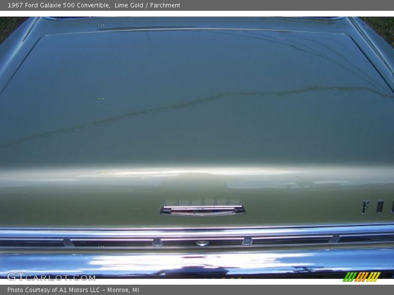 Lime Gold / Parchment 1967 Ford Galaxie 500 Convertible
