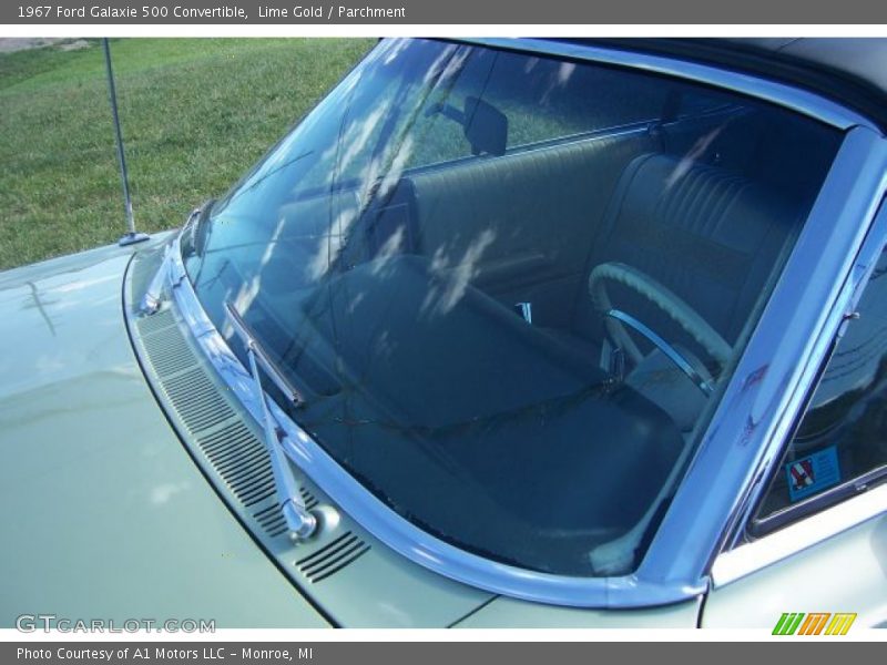 Lime Gold / Parchment 1967 Ford Galaxie 500 Convertible