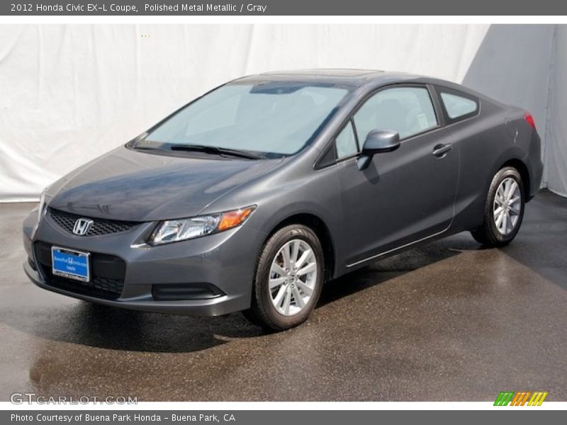 Polished Metal Metallic / Gray 2012 Honda Civic EX-L Coupe