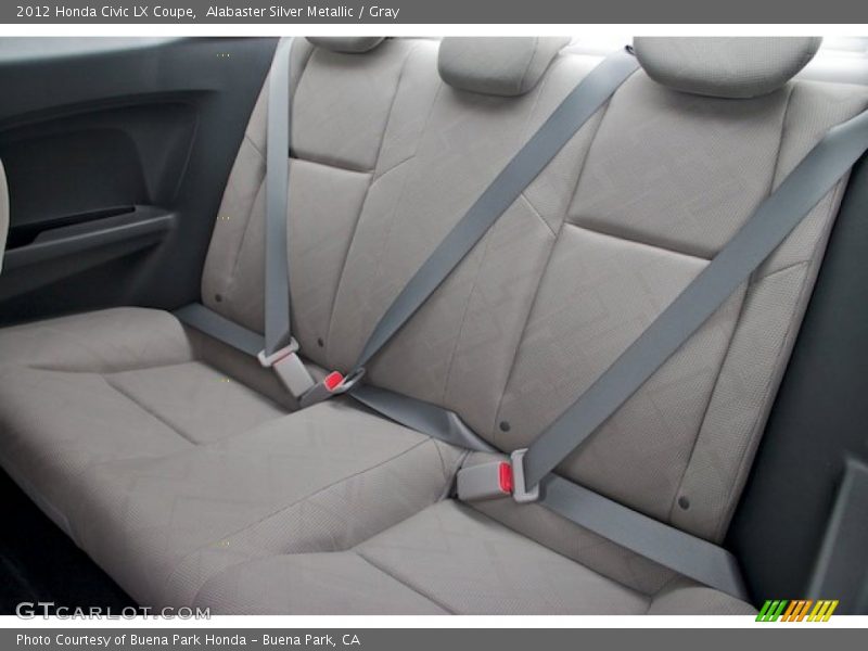 Alabaster Silver Metallic / Gray 2012 Honda Civic LX Coupe
