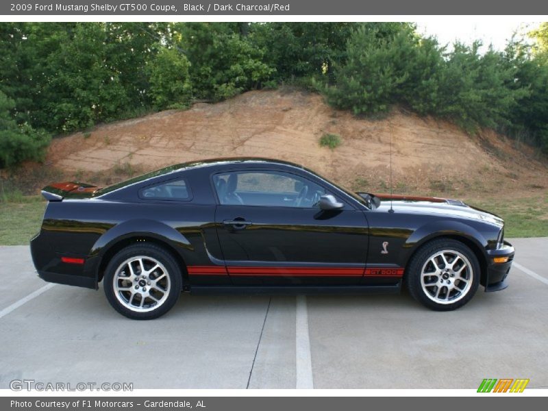 Black / Dark Charcoal/Red 2009 Ford Mustang Shelby GT500 Coupe