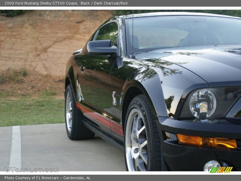 Black / Dark Charcoal/Red 2009 Ford Mustang Shelby GT500 Coupe