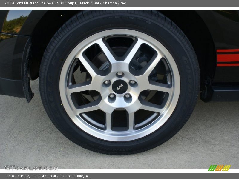 Black / Dark Charcoal/Red 2009 Ford Mustang Shelby GT500 Coupe