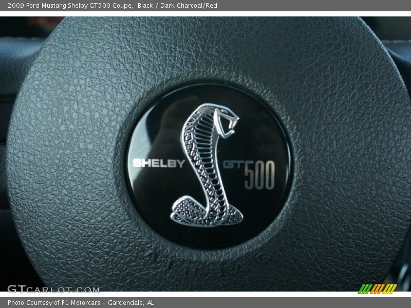 Black / Dark Charcoal/Red 2009 Ford Mustang Shelby GT500 Coupe