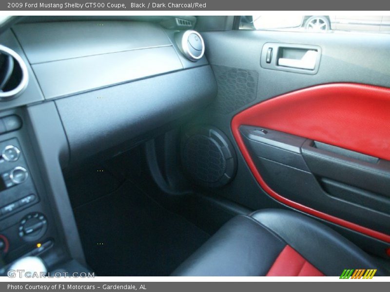 Black / Dark Charcoal/Red 2009 Ford Mustang Shelby GT500 Coupe