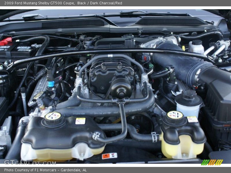 Black / Dark Charcoal/Red 2009 Ford Mustang Shelby GT500 Coupe