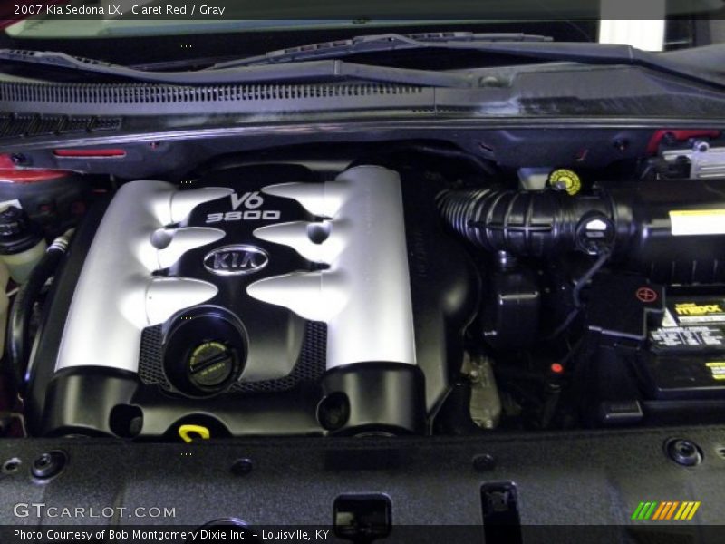 Claret Red / Gray 2007 Kia Sedona LX