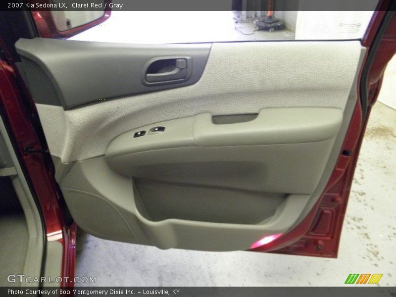 Claret Red / Gray 2007 Kia Sedona LX