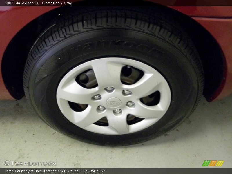 Claret Red / Gray 2007 Kia Sedona LX