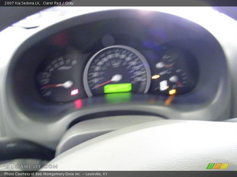Claret Red / Gray 2007 Kia Sedona LX