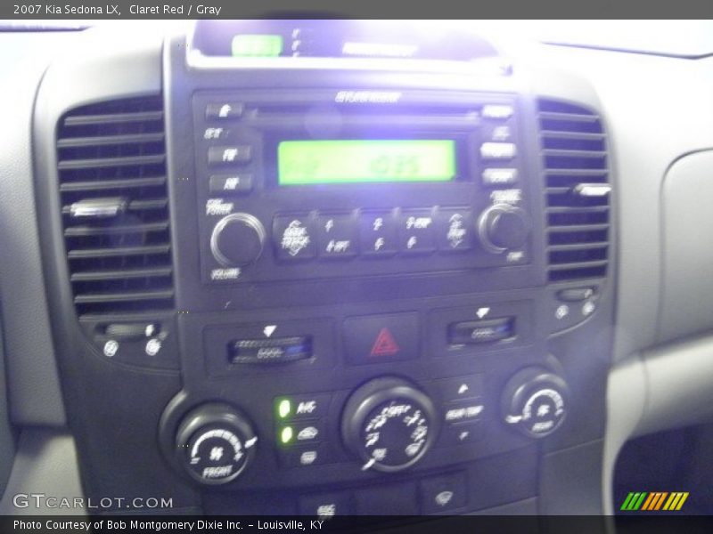 Claret Red / Gray 2007 Kia Sedona LX