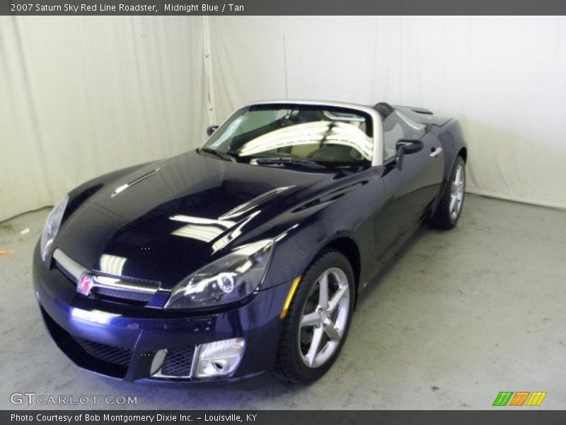 Midnight Blue / Tan 2007 Saturn Sky Red Line Roadster